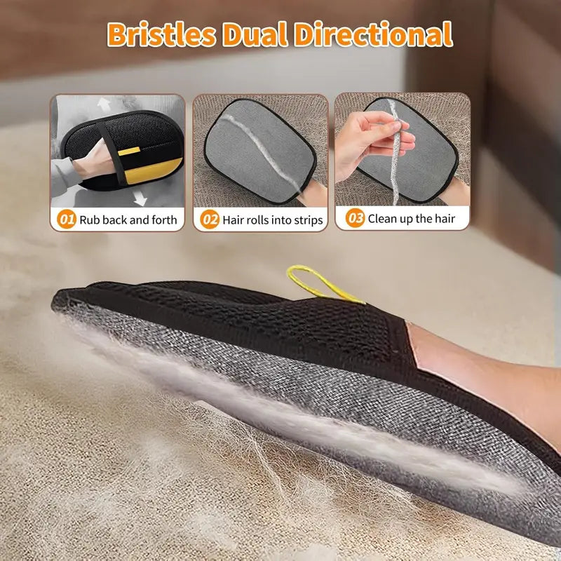 PawTidy™ Pet Hair Removal Glove feature – effortless and easy-to-use design for fast cleaning of pet hair.