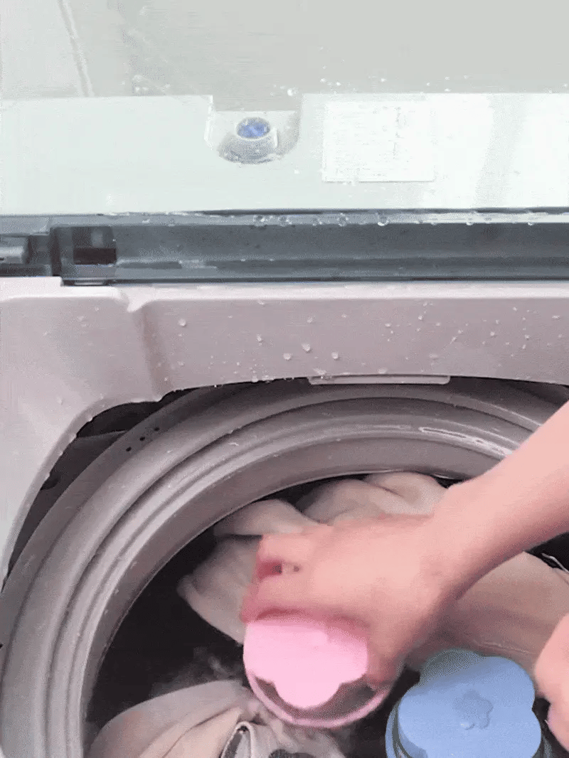 Laundry hair catcher used with PawTidy™ set – removes pet hair during washing cycles