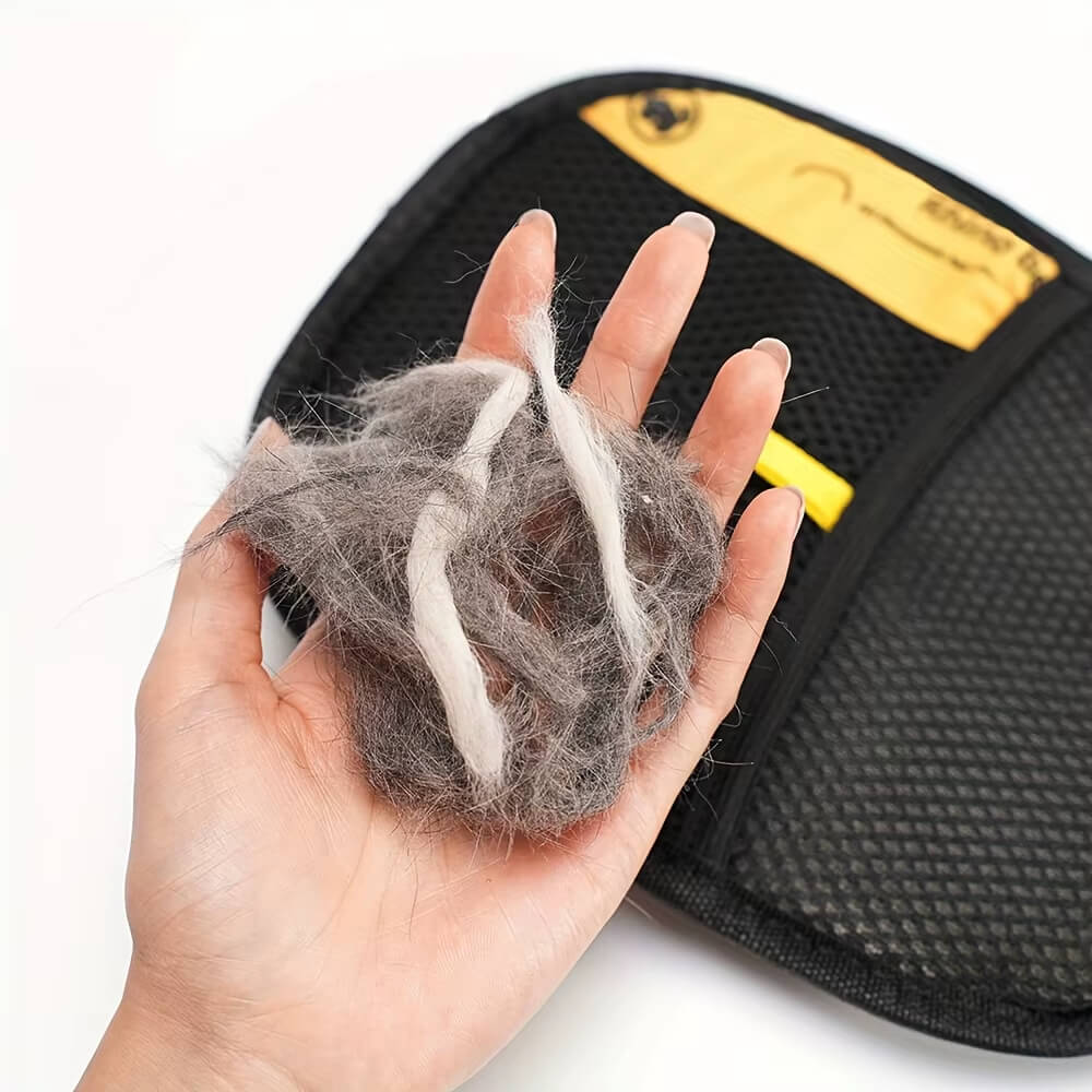 Transforms pet hair into bristles